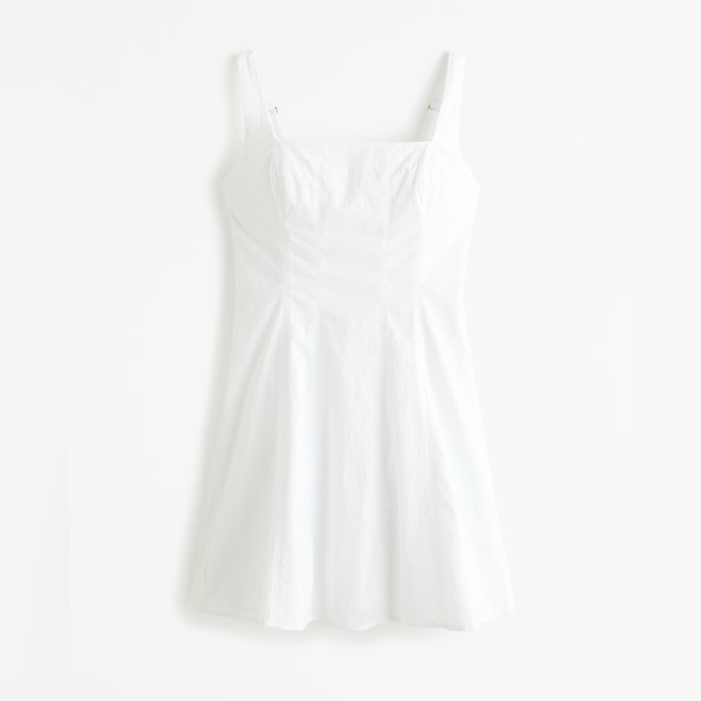 Stretch Cotton A-Line Mini Dress